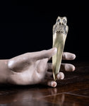 Figural Brass Owl Letter Opener, c.1900 - Harrington Antiques