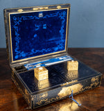 Fine Gilt Tooled Leather Writing box by Fitzmaurice West, London. - Harrington Antiques