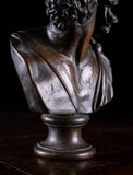 French Bronze Bust of Ajax, c.1880 - Harrington Antiques