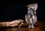 French Bronze Bust of Ajax, c.1880 - Harrington Antiques
