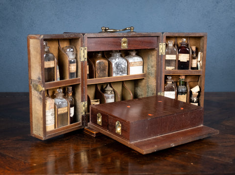 Georgian Mahogany Apothecary Cabinet - Harrington Antiques