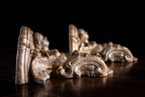 Gilt Terracotta Winged Siren Wall Brackets (With Provenance), c.1890 - Harrington Antiques
