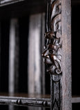 Gothic Carved Oak Hanging Shelf, c.1880 - Harrington Antiques