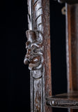 Gothic Carved Oak Hanging Shelf, c.1880 - Harrington Antiques