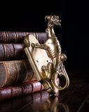 Gothic Mythical Beast Brass Coat Hook, c.1880 - Harrington Antiques