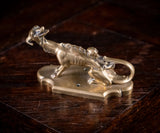Gothic Mythical Beast Brass Coat Hook, c.1880 - Harrington Antiques