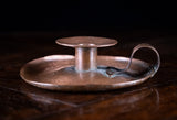 Large Arts & Crafts Copper Chamberstick - Harrington Antiques