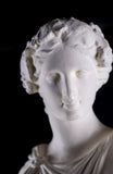 Large Plaster Composition Of A Classical Maiden With Plinth, c.1900 - Harrington Antiques