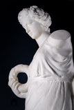 Large Plaster Composition Of A Classical Maiden With Plinth, c.1900 - Harrington Antiques