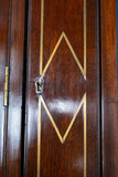 Large Regency Brass Inlaid Mahogany Bookcase - Harrington Antiques