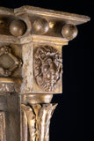 Large Regency Painted Pier Mirror With Lion Masks - Harrington Antiques
