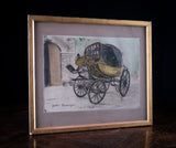 Ludwig Michalek (1859 - 1942) - Goethe's Reisewagen. Etching. 1911. - Harrington Antiques