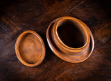 Maitland-Smith Leather 'Top Hat' Storage Box - Harrington Antiques