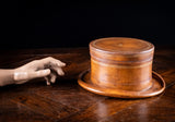 Maitland-Smith Leather 'Top Hat' Storage Box - Harrington Antiques
