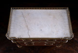 Miniature Louis XVI Mahogany, Bronze & Marble Commode - Harrington Antiques
