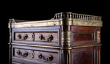 Miniature Louis XVI Mahogany, Bronze & Marble Commode - Harrington Antiques