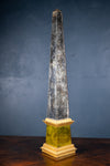 Mirrored Obelisk In The Manner Of Serge Roche - Harrington Antiques