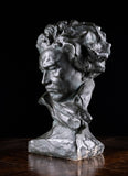 Painted Plaster Bust of Ludwig Van Beethoven, c.1930. - Harrington Antiques