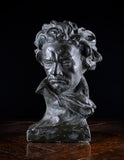 Painted Plaster Bust of Ludwig Van Beethoven, c.1930. - Harrington Antiques