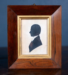 Pair of 19th Century Silhouettes, 'Barbara' & 'William'. - Harrington Antiques