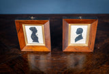 Pair of 19th Century Silhouettes, 'Barbara' & 'William'. - Harrington Antiques