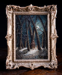 Pair Of Rural Scenes at Dusk & Evening, Dated 1838. Oil On Board. - Harrington Antiques