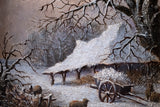 Pair Of Rural Scenes at Dusk & Evening, Dated 1838. Oil On Board. - Harrington Antiques