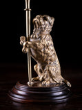 Pair Of Standing Terrier Dog Brass Candlesticks, c.1910 - Harrington Antiques