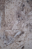 Pen, Ink & Watercolour - Man Resting Amongst Trees - Harrington Antiques