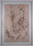 Pen, Ink & Watercolour - Man Resting Amongst Trees - Harrington Antiques