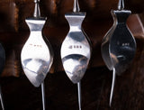 Rare Set Of Four Silver Cocktail Lemon Wedge Squeezers by Richard Comyns, 1930. - Harrington Antiques