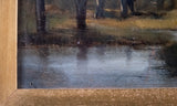 'The Willow Cutter', 19th Century Oil On Board. - Harrington Antiques