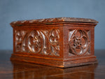 Victorian Gothic Revival Oak Letter / Correspondence Box, c.1880 - Harrington Antiques