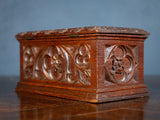 Victorian Gothic Revival Oak Letter / Correspondence Box, c.1880 - Harrington Antiques