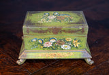 Victorian Hand Painted Wooden Jewellery Box - Harrington Antiques