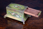 Victorian Hand Painted Wooden Jewellery Box - Harrington Antiques