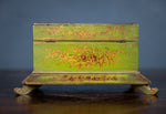 Victorian Hand Painted Wooden Jewellery Box - Harrington Antiques