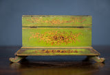 Victorian Hand Painted Wooden Jewellery Box - Harrington Antiques