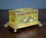 Victorian Hand Painted Wooden Jewellery Box - Harrington Antiques