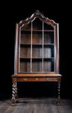 William & Mary Oak Glazed Bookcase On Stand, c.1680 - Harrington Antiques