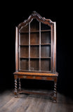 William & Mary Oak Glazed Bookcase On Stand, c.1680 - Harrington Antiques