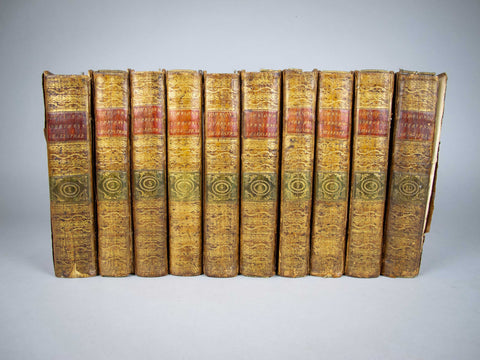 1778 The Plays Of William Shakespeare In 10 Volumes, Notes by Johnson & Steevens - Harrington Antiques