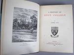 1899 A History Of Eton College by Lionel Cust. Leather Bound. - Harrington Antiques