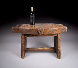 18th Century Elm Cheese Press Table - Harrington Antiques