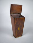 18th Century George III Mahogany Candle Box. - Harrington Antiques
