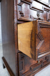 18th Century & Later Geometric Oak Chest Of Drawers. - Harrington Antiques