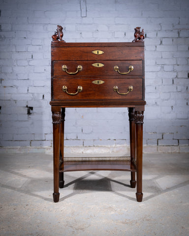 18th Century Mahogany Cabinet On Stand - Harrington Antiques