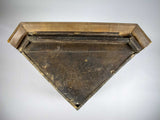 18th Century Oak Hanging Corner Cabinet With Fitted Interior & Key. - Harrington Antiques