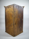 18th Century Oak Hanging Corner Cabinet With Fitted Interior & Key. - Harrington Antiques