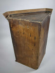 18th Century Oak Hanging Corner Cabinet With Fitted Interior & Key. - Harrington Antiques